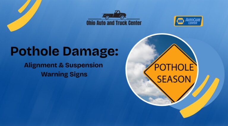 Pothole damage can cause alignment and suspension issues in Central Ohio